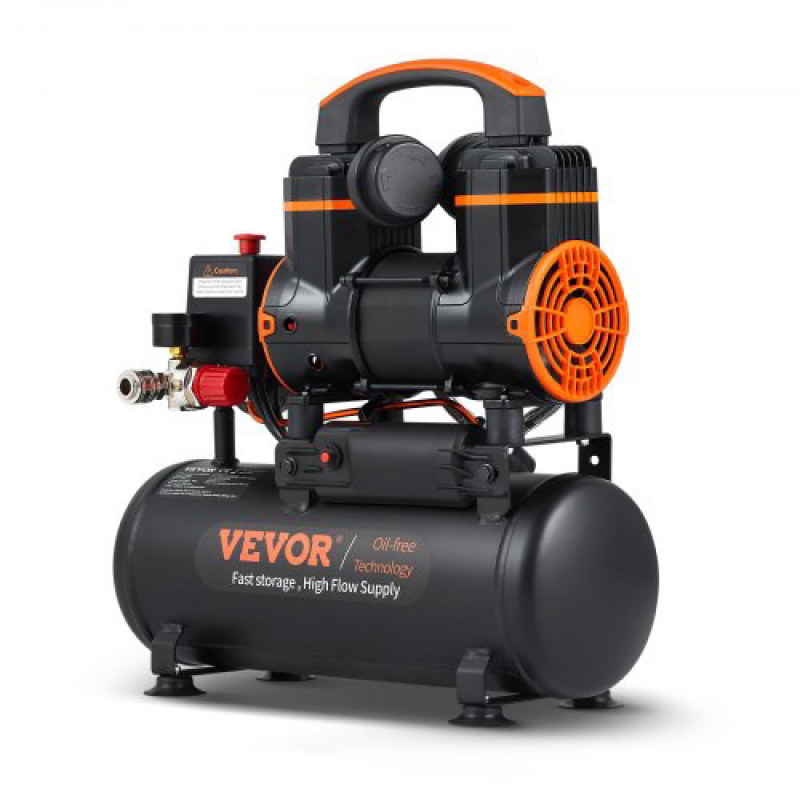 Повітряний компресор VEVOR 900 Вт Повітряний компресор Whisper 8 л Безмасляний компресор 2800 об/хв Повітряний компресор VEVOR 900 Вт Повітряний компресор Whisper 8 л Безмасляний компресор 2800 об/хв