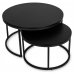 Журнальний столик MEBEL ELITE Manu Max круглий 80 x 80 x 46,5 см чорний