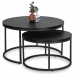 Журнальний столик MEBEL ELITE Manu Max круглий 80 x 80 x 46,5 см чорний