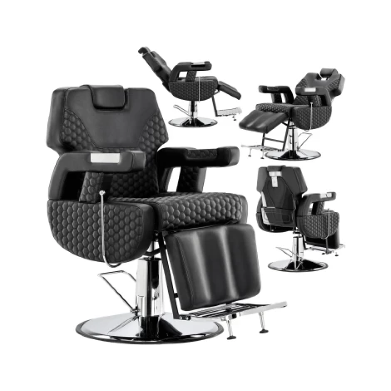 Крісло перукарське гідравлічне для перукарні barber shop Ibrahim Barberking