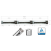 БІОКАМІН BLACK LINE зі склом 1200x400 чорний 120