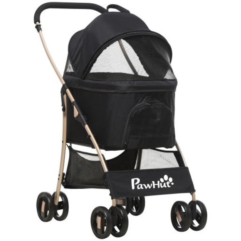 Коляска PawHut чорна 49,5 х 98 х 82 см