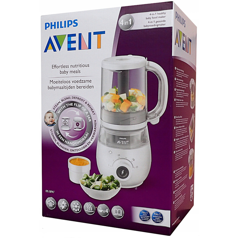 Пароварка Philips SCF883/01 Avent для детей 4-в-1