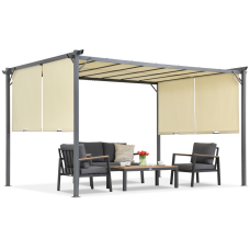 Кремова терасна пергола Sevilla 3x4m Garden Point