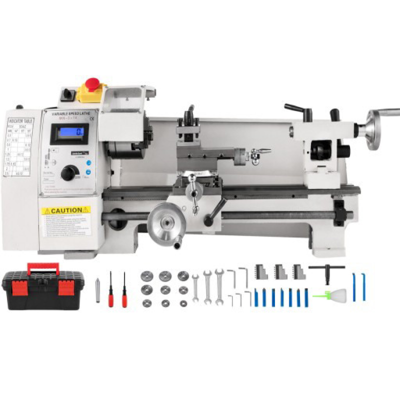 Верстат токарний по металу VEVOR 650W 210x350mm 2250RMP