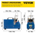 VEVOR Auto Shutdown 1800W Компресор високого тиску Повітряний насос